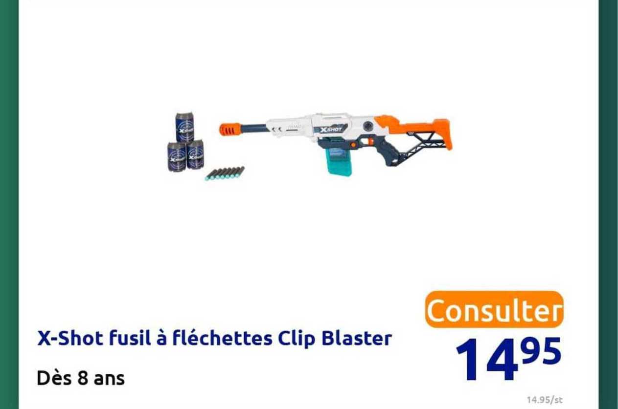 x-short fusil à fléchettes clip blaster