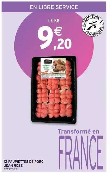 12 paupiettes de porc jean rozé