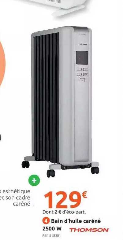 bain d'huile caréné 2500 w thomson