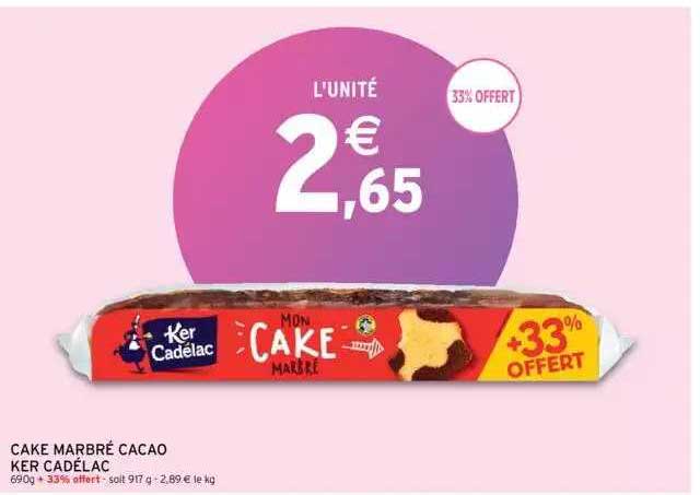 Cake Marbré Cacao Ker Cadélac