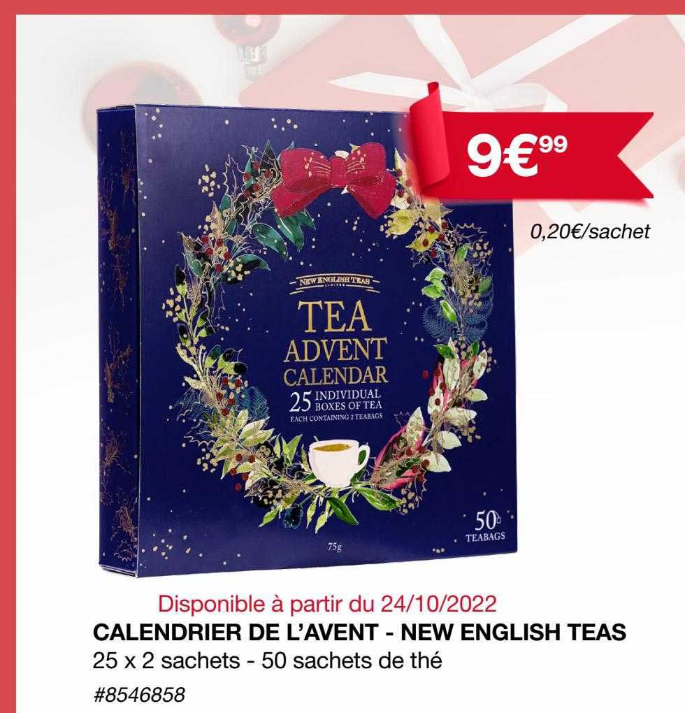 calendrier de l'avent - new english teas