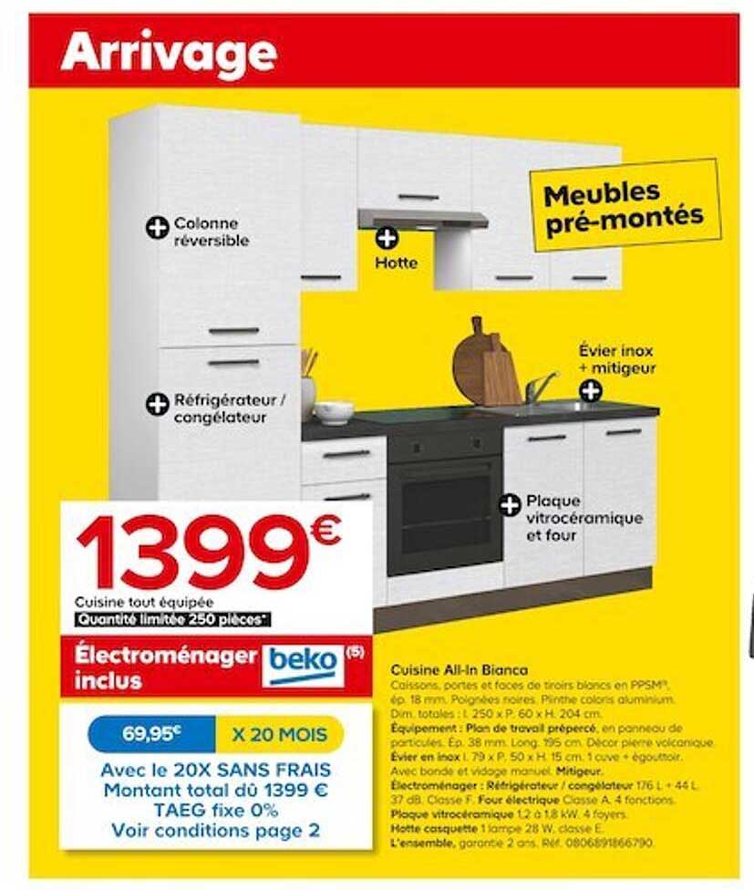 Cuisine Tout équipée Bianca Beko