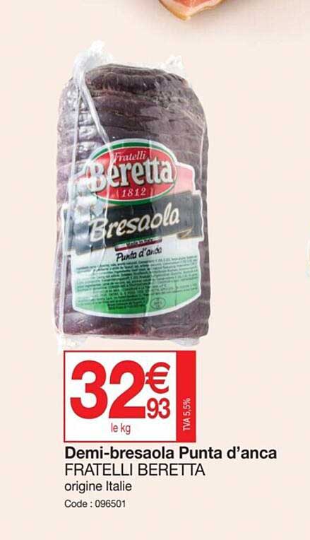 demi-bresaola punta d'anca fratelli beretta