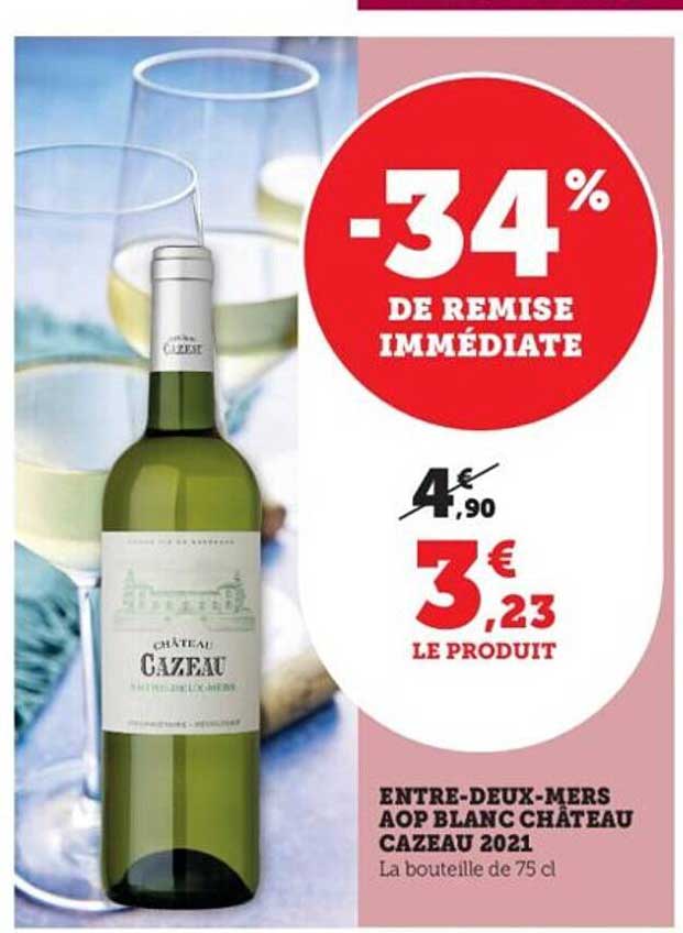 entre-deux-mers aop blanc château cazeau 2021