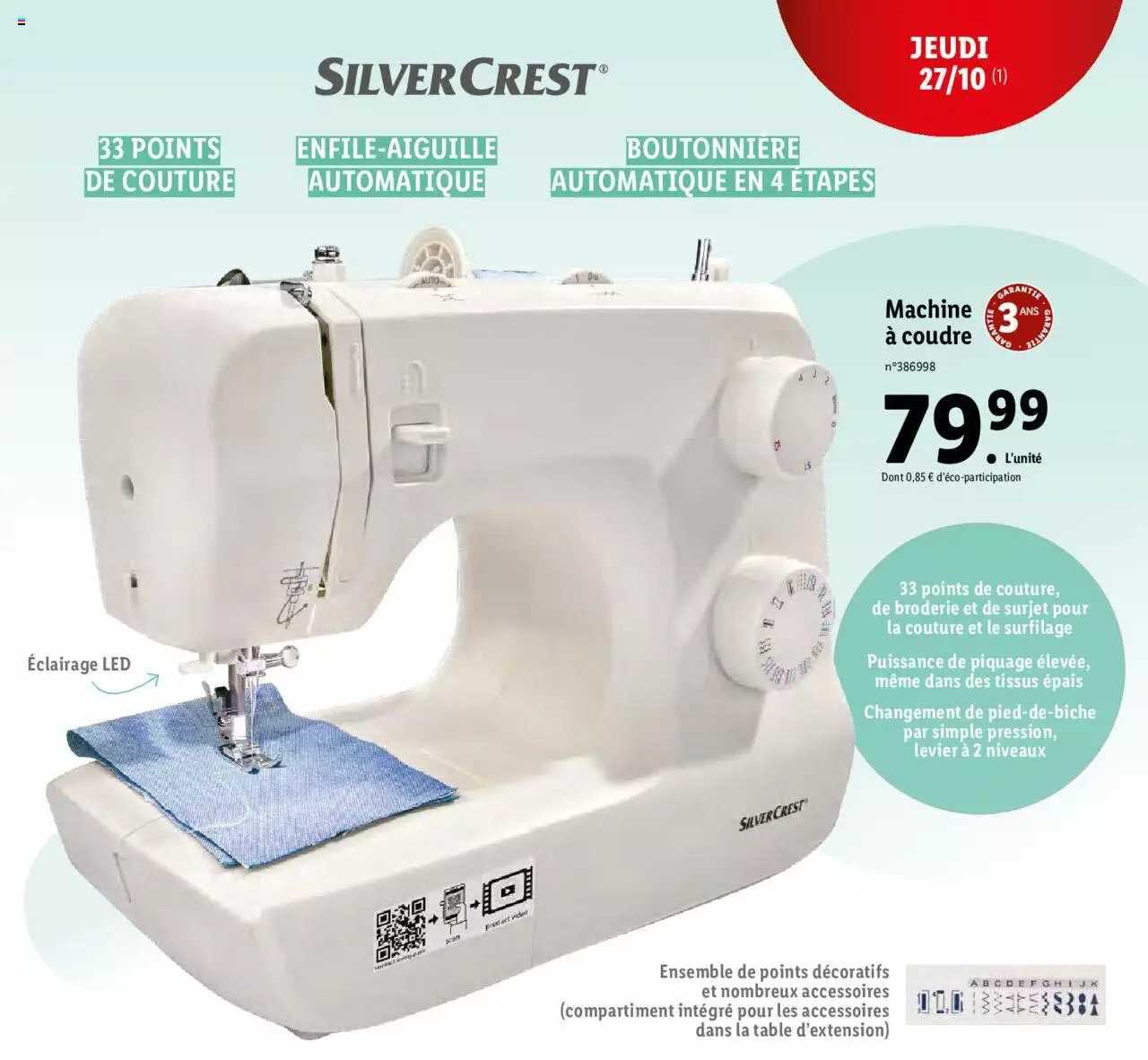 machine à coudre silvercrest