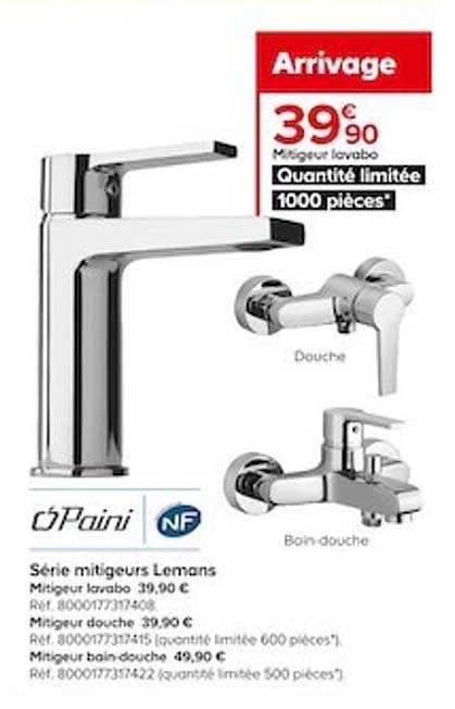 mitigeur lavabo lemans paini