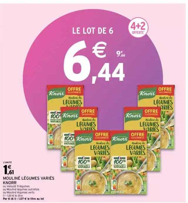 mouliné légumes variés knorr