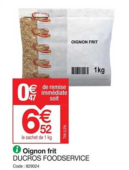 oignon frit ducros foodservice