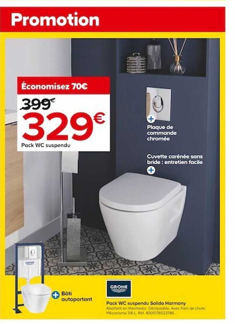 pack wc suspendu solido harmony grohe