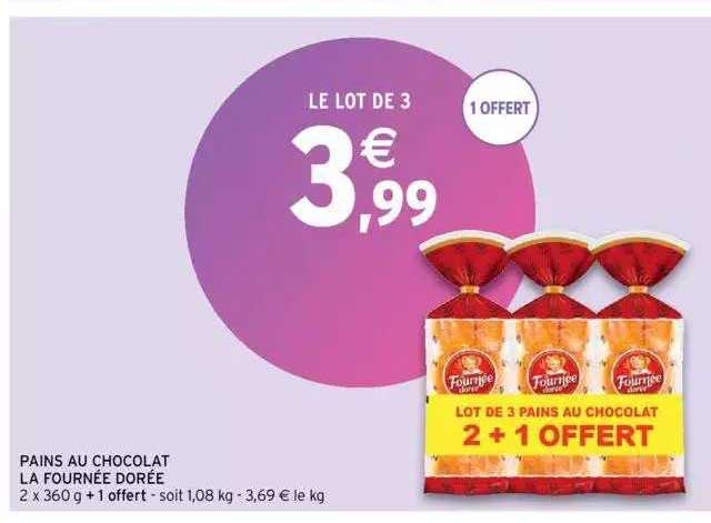 pains au chocolat la fournée dorée