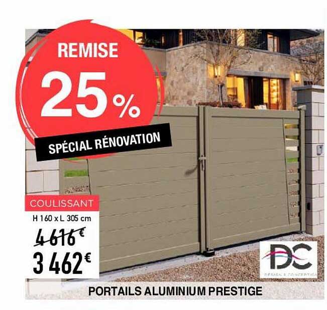 portails aluminium prestige