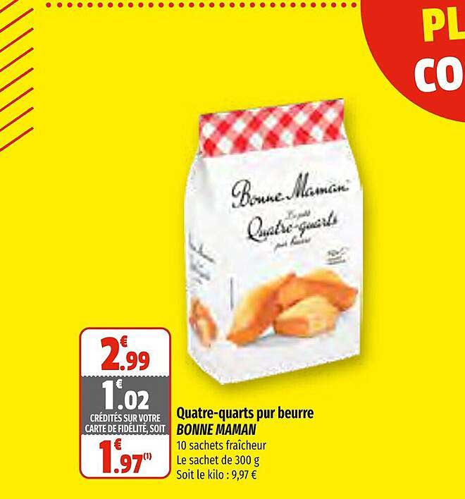 quatre-quarts pur beurre bonne maman