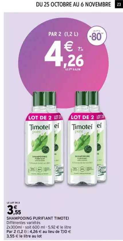 Shampooing Purifiant Timotei