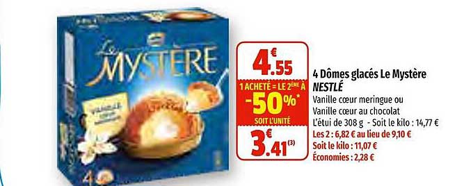 4 Dômes Glacés Le Mystère Nestlé