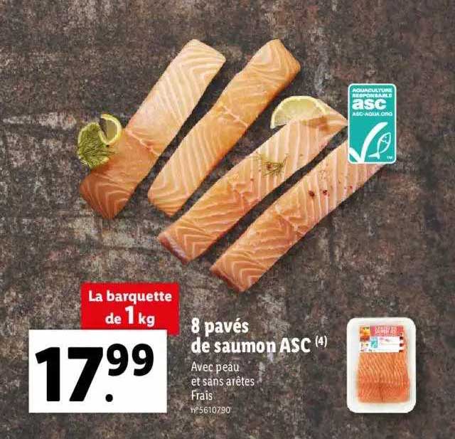 8 Pavés De Saumon Asc