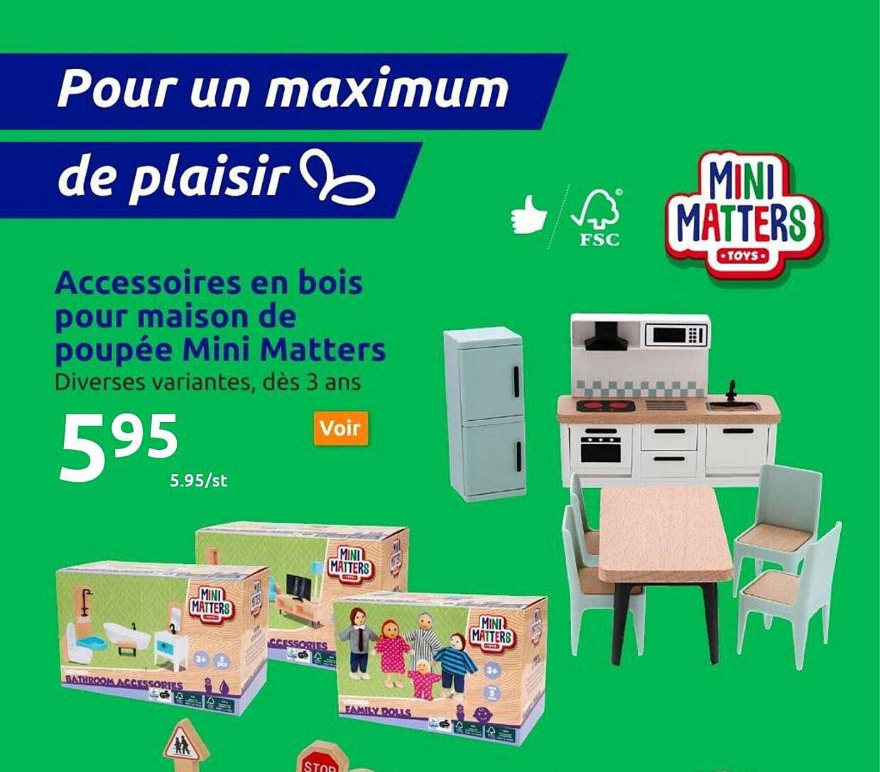 Accessoires En Bois Pour Maison De Poupée Mini Matters