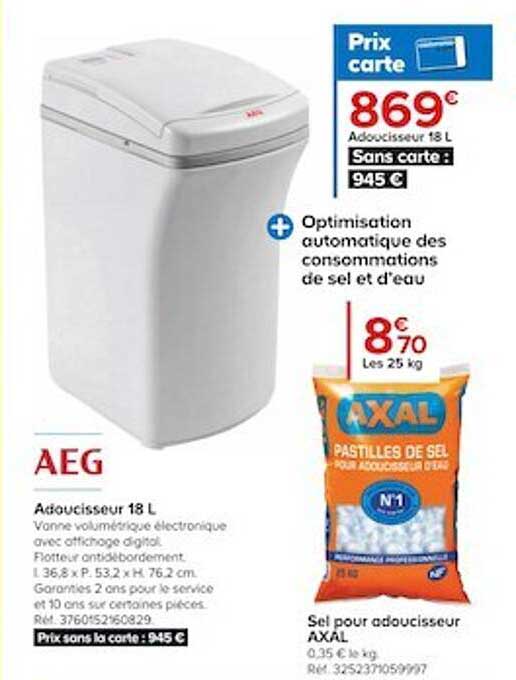 adoucisseur 18l aeg