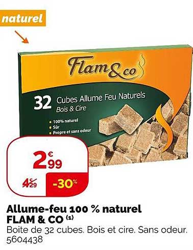 allume-feu 100% naturel flam & co