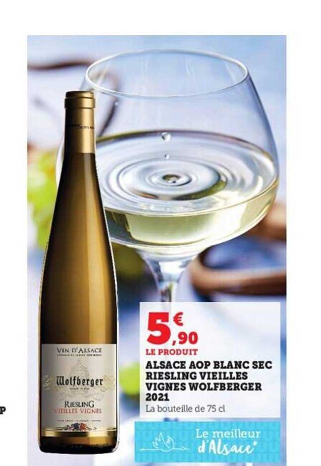 alsace aop blanc sec riesling vieilles vignes wolfberger 2021