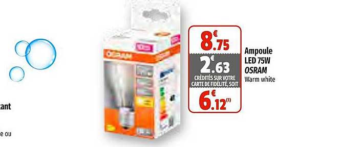 ampoule led 75w osram