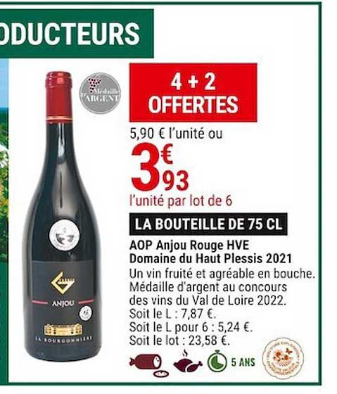 aop anjou rouge hve domaine du haut plessis 2021