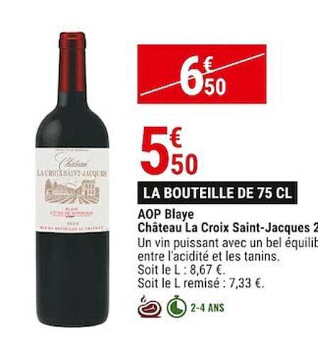 aop blaye château la croix saint-jacques 2020