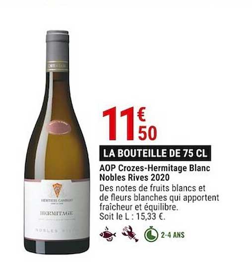 aop crozes-hermitage blanc nobles rives 2020