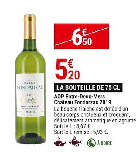 aop entre-deux-mers château fondarzac 2019