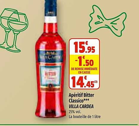 apéritif bitter classico villa cardea