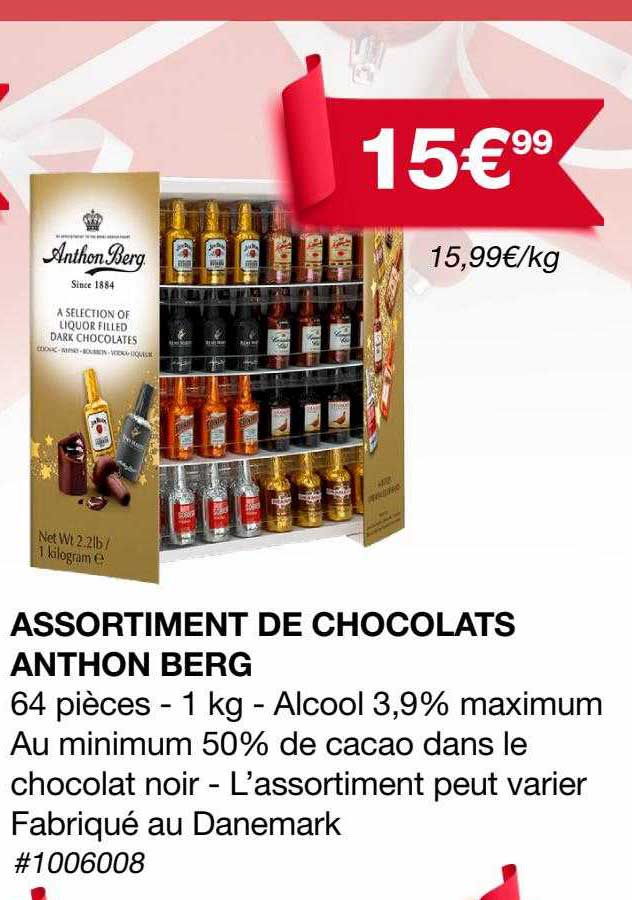 assortiment de chocolats anthon berg