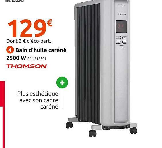 bain d'huile caréné 2500 w thomson