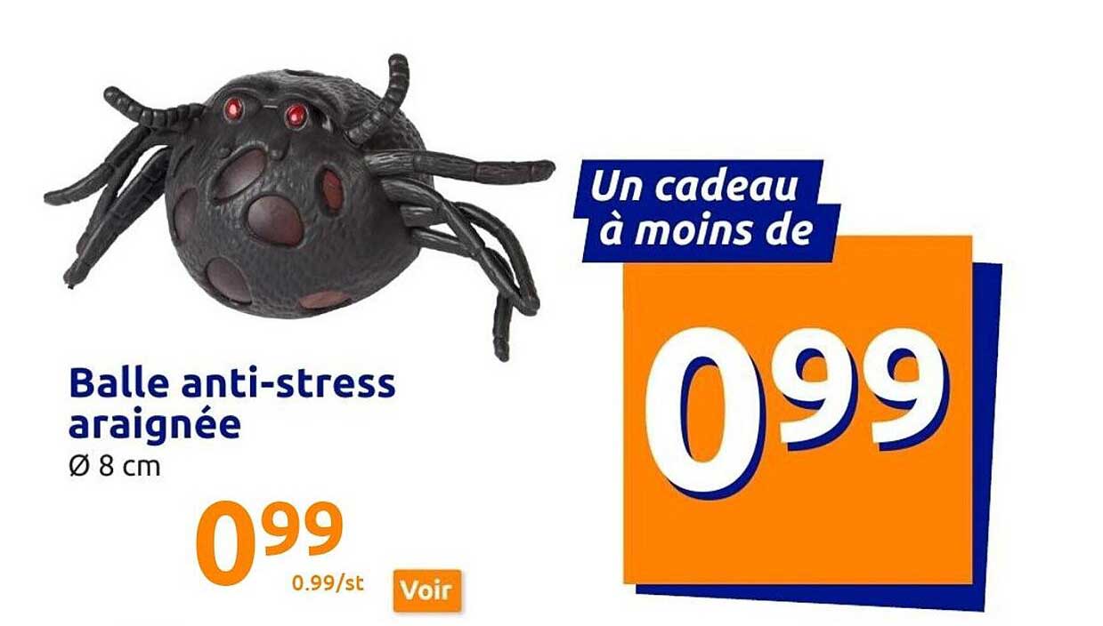 balle anti-stress araignée