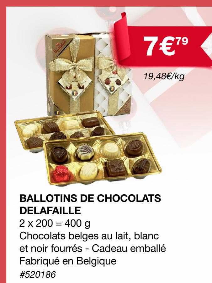 ballotins de chocolats delafaille