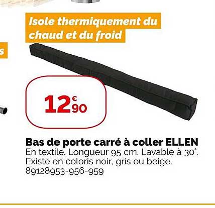 bas de porte carré à coller ellen
