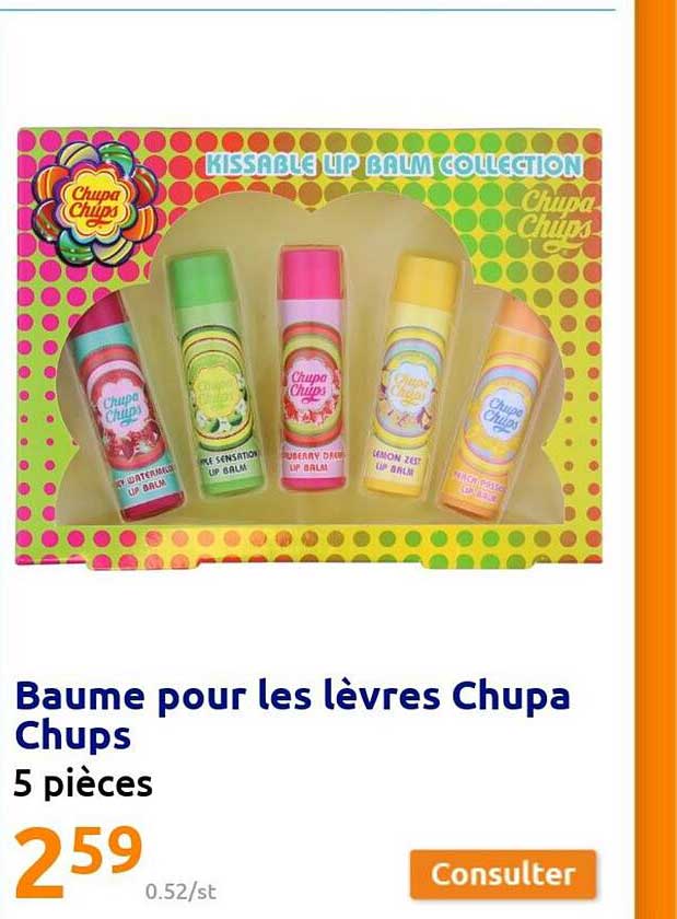 baume pour les lèvres chupa chups