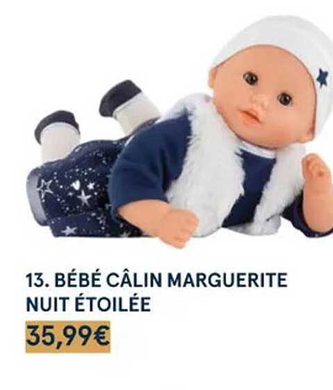 bébé câlin marguerite nuit étoilée