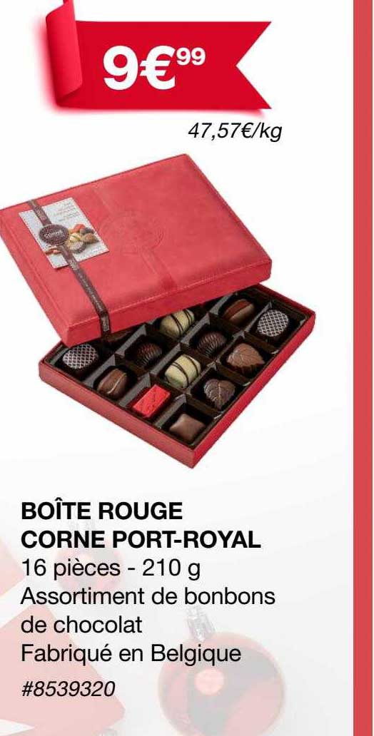 Boîte Rouge Corne Port-royal