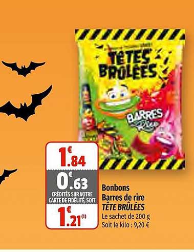 bonbons barres de rire tête brûlées