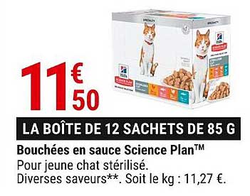 bouchées en sauce science plan