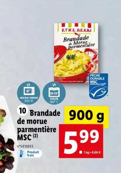 Brandade De Morue Parmentière Msc