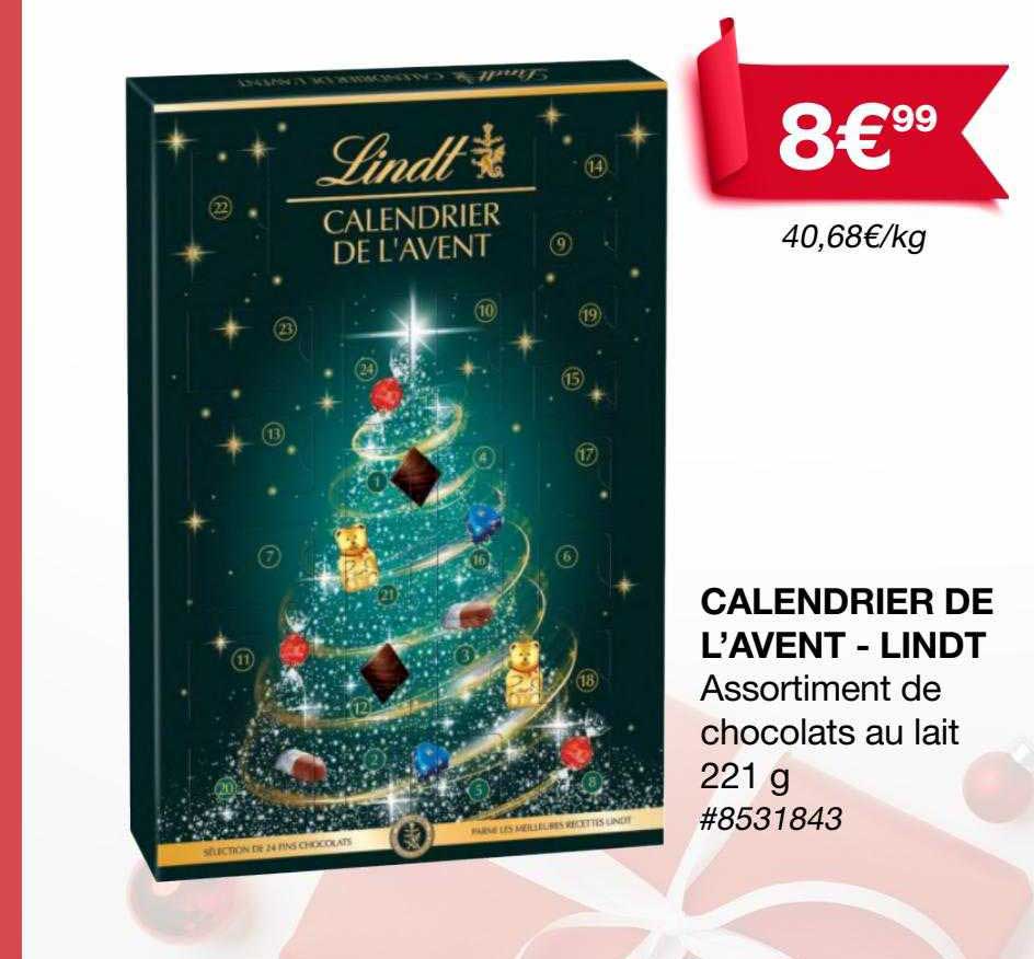 calendrier de l'avent - lindt