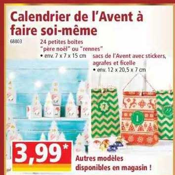 calendrier de l'avent à faire soi-même
