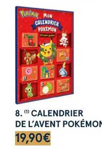 calendrier de l'avent pokémon