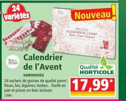 calendrier de l'avent semences