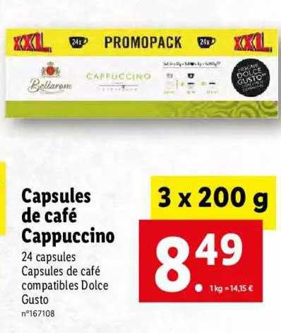 Capsules De Café Cappuccino