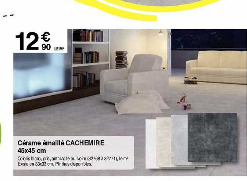 cérame émaillé cachemire 45x45 cm