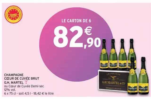champagne coeur de cuvée brut g.h. martel