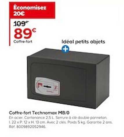 coffre-fort technomax mb-0