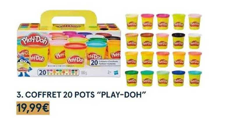 coffret 20 pots "play-doh"