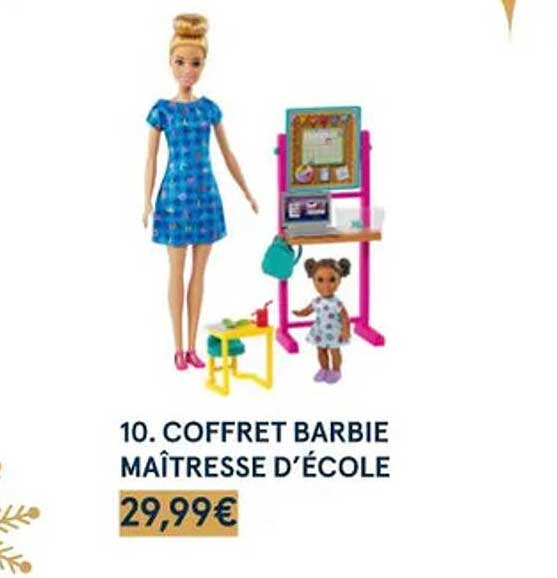 coffret barbie maîtresse d'école